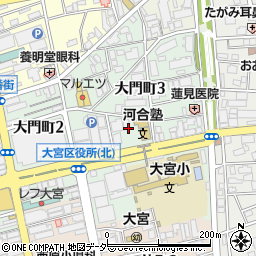 桃栗 別家 柿八 かきや 大宮店周辺の地図
