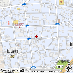 岡本邸_仙波町akippa駐車場周辺の地図
