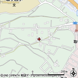 茨城県取手市稲493-6周辺の地図
