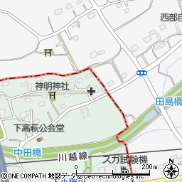 埼玉県日高市高萩2031周辺の地図