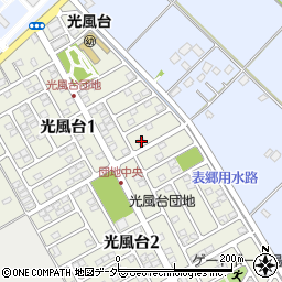 茨城県取手市光風台1丁目7-6周辺の地図