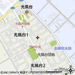 茨城県取手市光風台1丁目7-8周辺の地図