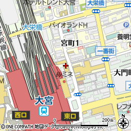 松屋 大宮東口店周辺の地図
