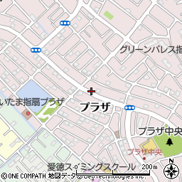 埼玉県さいたま市西区プラザ周辺の地図
