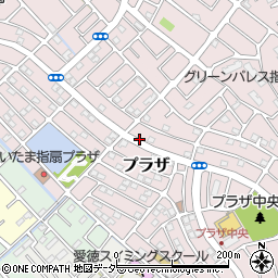埼玉県さいたま市西区プラザ周辺の地図