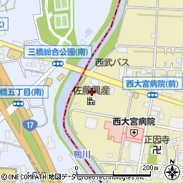 佐藤興産株式会社　事業本部周辺の地図