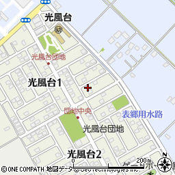 茨城県取手市光風台1丁目7-9周辺の地図