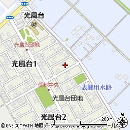 茨城県取手市光風台1丁目7周辺の地図