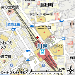 ニッポンレンタカー川越東口駅前営業所周辺の地図