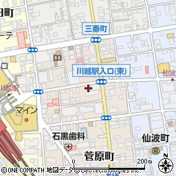 埼玉県川越市菅原町5-17周辺の地図