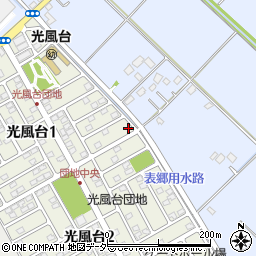 茨城県取手市光風台1丁目7-1周辺の地図