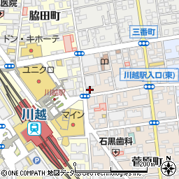 博多料理 いろは 川越駅前店周辺の地図