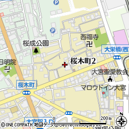 大谷邸:大宮駅まで徒歩8分駐車場周辺の地図