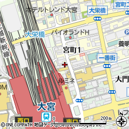 セブンイレブン大宮駅銀座通り店周辺の地図