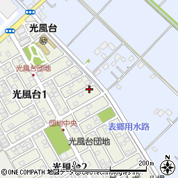 茨城県取手市光風台1丁目7-13周辺の地図
