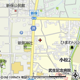 福井県越前市小松2丁目19周辺の地図