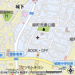 茨城県龍ケ崎市緑町周辺の地図