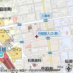 埼玉県川越市菅原町3-9周辺の地図