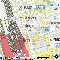 日高屋 大宮東口店周辺の地図