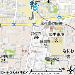 妙俊寺周辺の地図