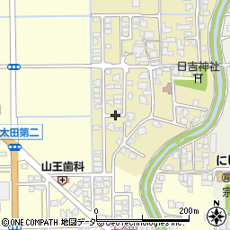福井県越前市下太田町周辺の地図