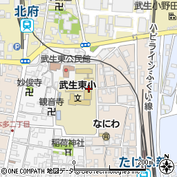 越前市立武生東小学校周辺の地図