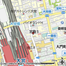 ペットショップＣｏｏ＆ＲＩＫＵ大宮店周辺の地図