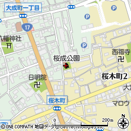 桜成公園周辺の地図