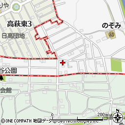 大笠自治会周辺の地図