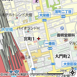 大衆居酒屋 とりいちず 大宮東口店周辺の地図