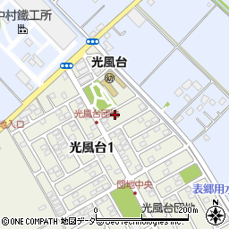 茨城県取手市光風台1丁目4-11周辺の地図
