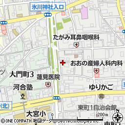 有料自習室　東京学舎周辺の地図