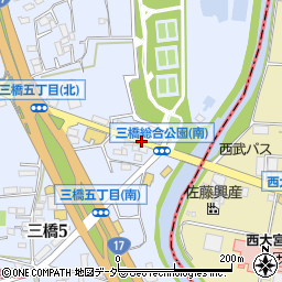 三橋総合公園南口周辺の地図