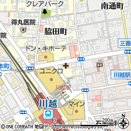 居酒屋それゆけ！鶏ヤロー！川越東口店周辺の地図