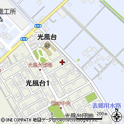 茨城県取手市光風台1丁目4-2周辺の地図
