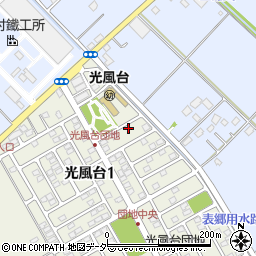 茨城県取手市光風台1丁目4-13周辺の地図