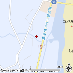岐阜県下呂市萩原町野上959周辺の地図