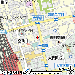 カンパイ酒場大宮東口店周辺の地図