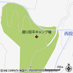 廻り目平キャンプ場周辺の地図