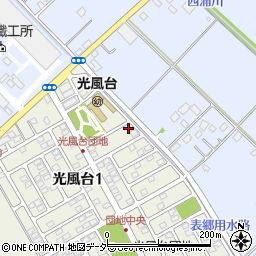 茨城県取手市光風台1丁目4-15周辺の地図