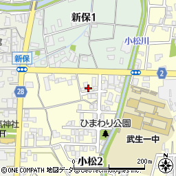 福井県越前市小松2丁目22周辺の地図