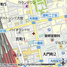 アース大宮駅前店周辺の地図