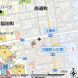 川越脇田郵便局周辺の地図