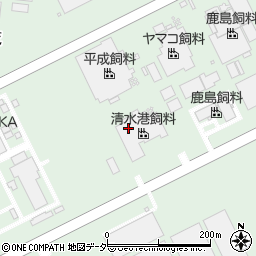 清水港飼料株式会社　鹿島工場周辺の地図