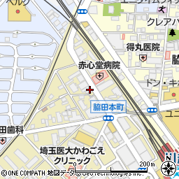 株式会社田中工業　川越営業所周辺の地図