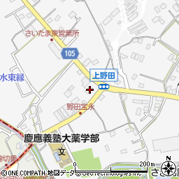 埼玉県さいたま市緑区上野田574周辺の地図