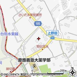 埼玉県さいたま市緑区上野田623周辺の地図