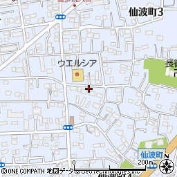 埼玉県川越市仙波町周辺の地図