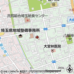 埼玉県　盲人福祉ホーム・埼玉点字図書館周辺の地図