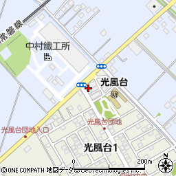 茨城県取手市光風台1丁目1-12周辺の地図